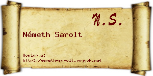 Németh Sarolt névjegykártya